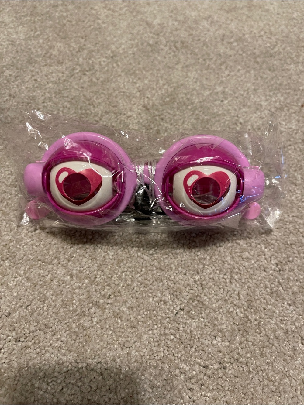Pink Heart Kids Silly Glasses